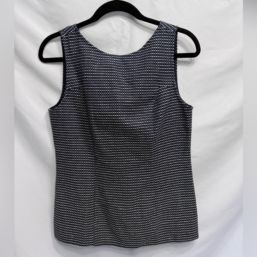 Banana Republic Navy and White Tank Top